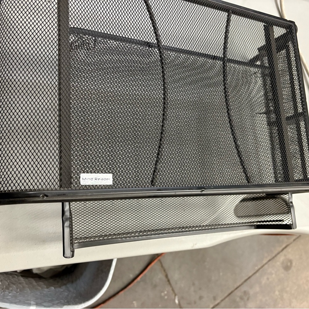 Black Mesh Desk Organizer